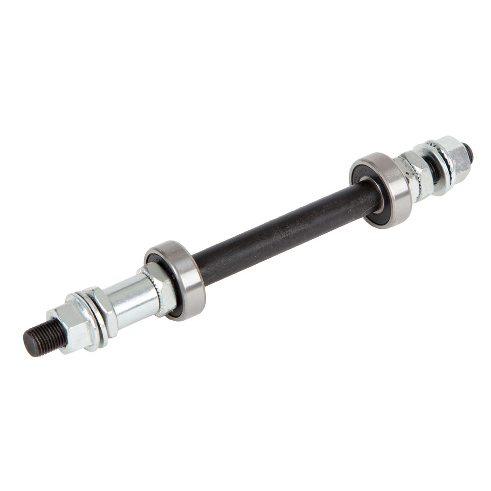 Ось с пром. подшипниками для втулок  SF A03R 32H,O.L.D. 130 мм; AXLE S45C 3/8"; CP FINISH; 3/8"; под гайки