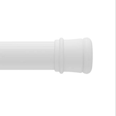 Карниз для ванной (штанга) телескопический Milardo белый, 110 - 200 см, алюминиевый