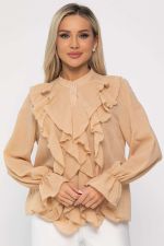 Блуза Розалинда (бежевая) Б13687-5М LT Collection