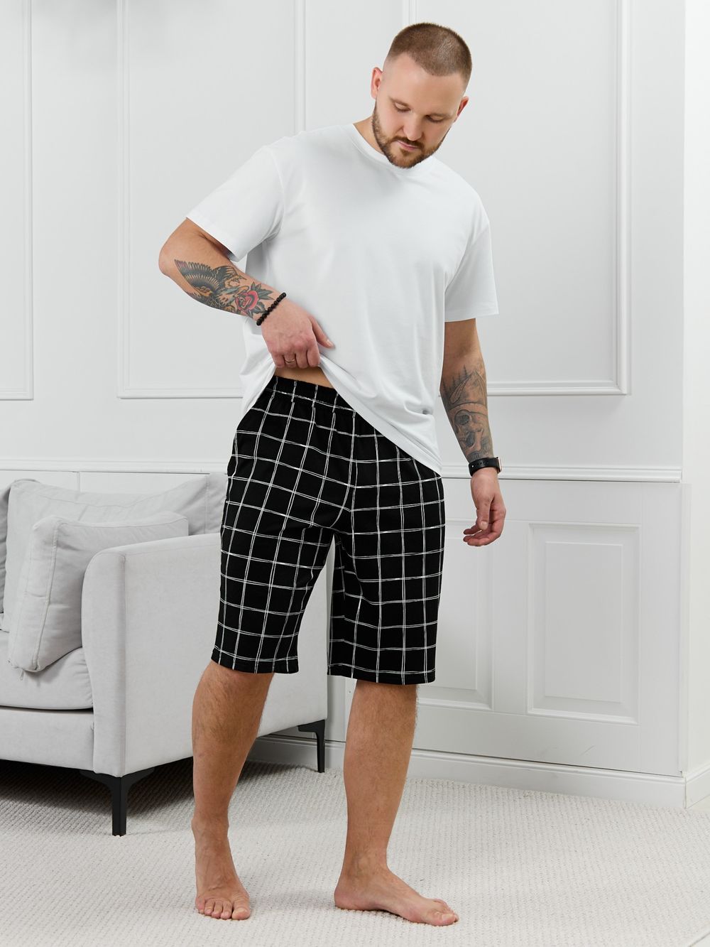 Шорты мужские Тор-2.1 Виотекс КЛЕТКА ЛИНЕАРНАЯ