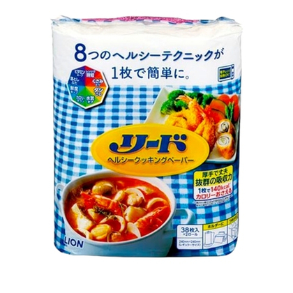 Бумага пищевая Lion Япония Reed для абсорбации масла, 76 шт