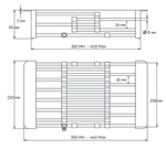 Коландер универсальный телескопический 260*440 мм