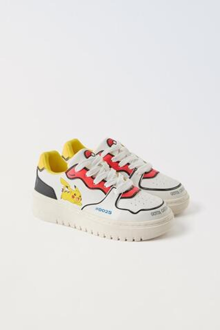 ZARA КРОССОВКИ PIKACHU POKÉMON™, БЕЛЫЙ