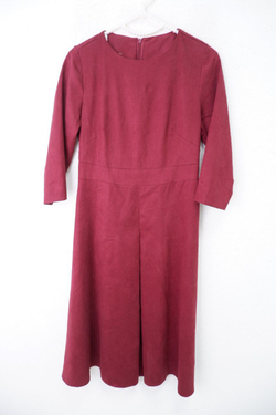 Платье "лаконичное бордо" 44 размер