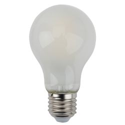 Лампа светодиодная ЭРА F-LED A60-13W-827-E27 frost Е27 13Вт филамент груша матовая теплый белый свет | Филаментные декоративные