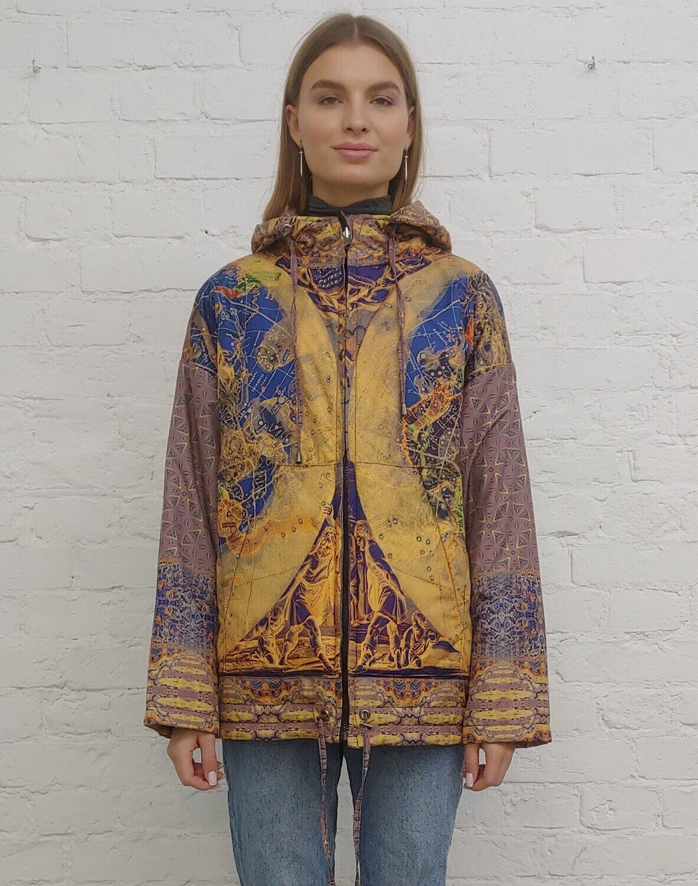 Двусторонняя куртка "Зодиак", по мотивам средневековой карты звездного неба
