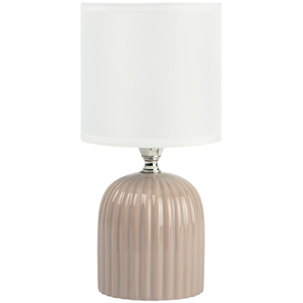 Настольная лампа Rivoli May 7548-503 1 х Е14 40 Вт керамика серая с абажуром