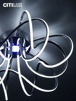Citilux Мишель CL229161 RGB Люстра светодиодная с пультом Хром