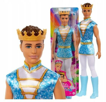 Кукла Mattel Barbie Dreamtopia - Игровой набор Принц Кен/ Королевская кукла - Барби HLC22