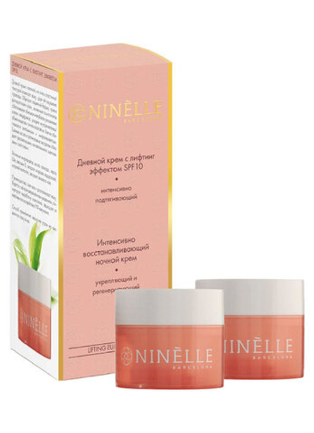 Ninelle Набор: Крем с лифтинг эффектом, дневной, SPF10 + Крем Lifting Euforia, интенсивно восстанавливающий, ночной, 15 мл + 15 мл