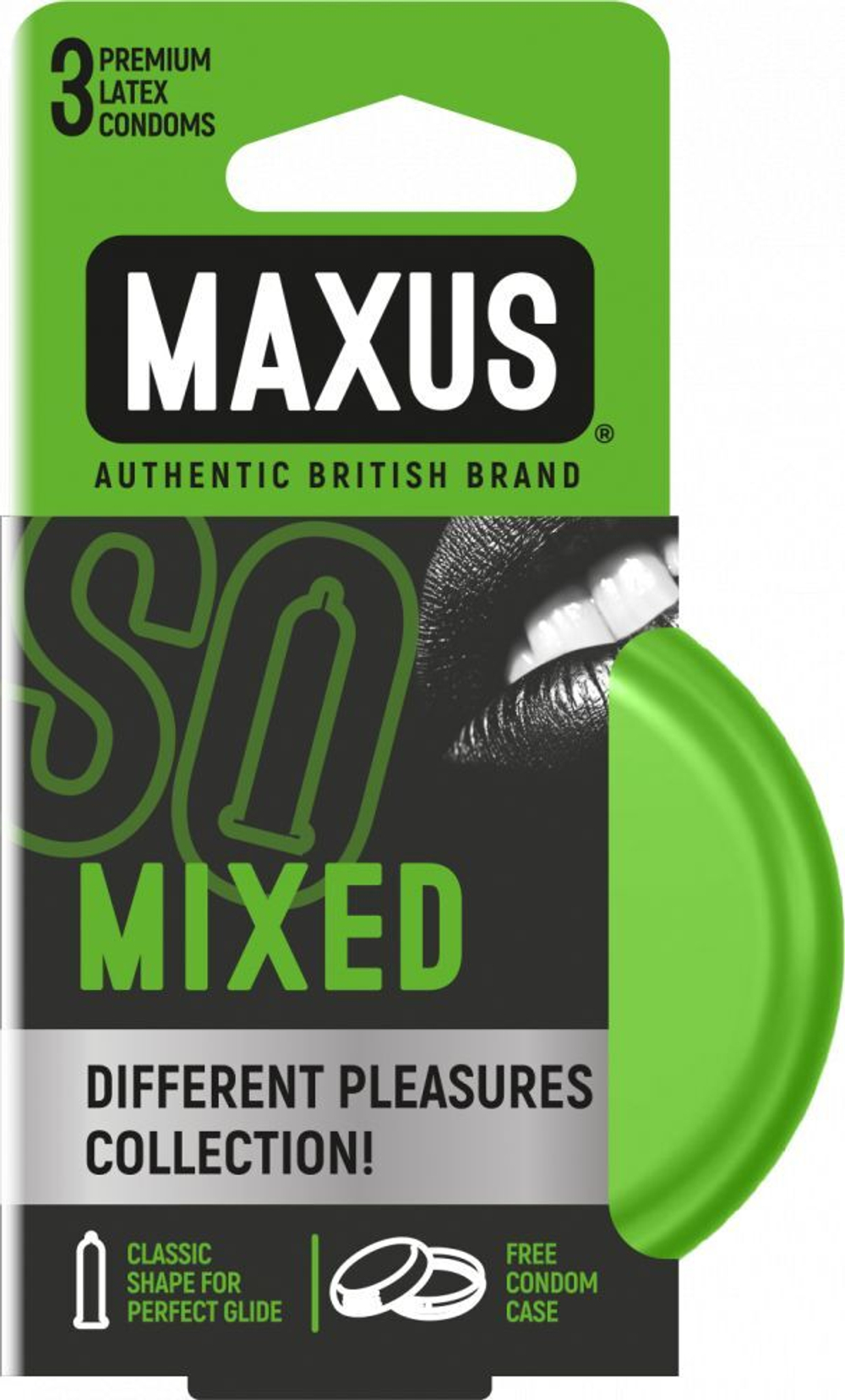 Презервативы в железном кейсе Maxus Mixed - 3 шт.