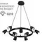 8237/9 COMFI LN26 256 черный, металл Светильник подвесной GU10 LED 9*7W 220V ILMINA