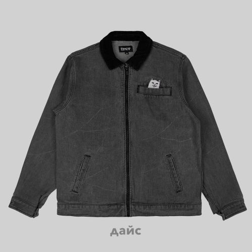 Куртка мужская Ripndip Los Feliz Denim Work Jacket артикул:RND10192 - купить в магазине Дайс