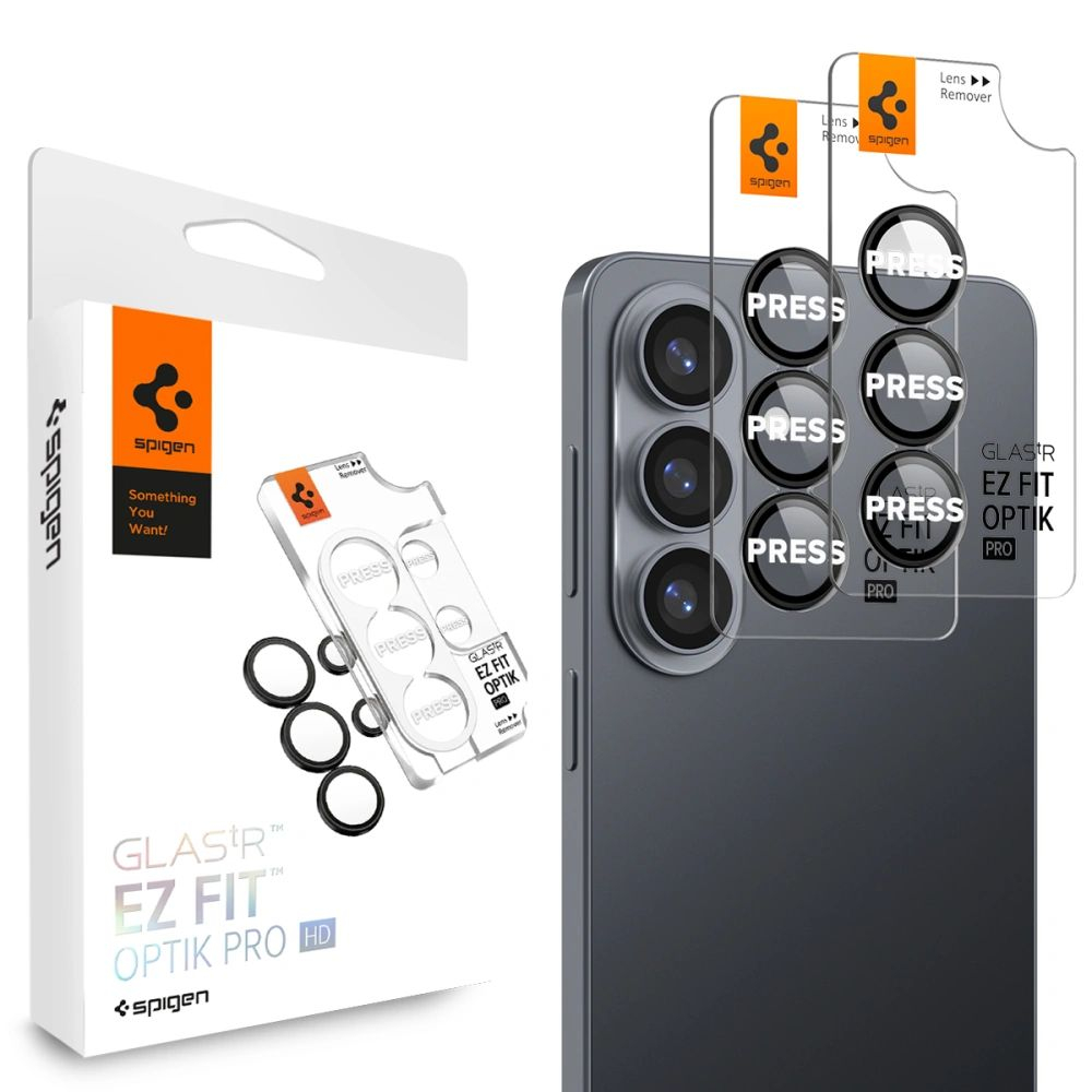 Стекло на камеру Spigen Glas.Tr Ez Fit Optik Pro Hd 2 штуки Galaxy S26+ Plus Black