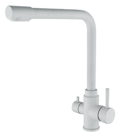 15026-F2 Смес. для кухни под фильт. выс. Г-обр. (НЕРЖ,МОЛ.БЕЖ.) ViEiR (10/1шт)