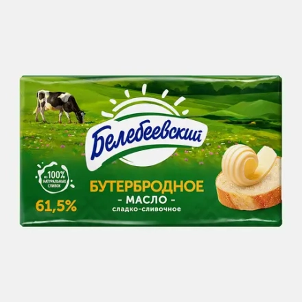 Масло сливочное Белебеевский Молочный Комбинат Бутербродное 61.5% 170г