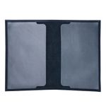 Обложка для паспорта FABULA "Largo", натуральная кожа, тиснение "Passport", синяя, O.1.LG