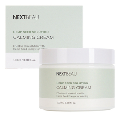 NEXTBEAU Крем успокаивающий с маслом семян конопли - Hemp seed solution calming cream, 100мл