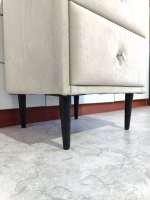 Ножки мебельные Черные прямые Шпага 150 мм/4шт