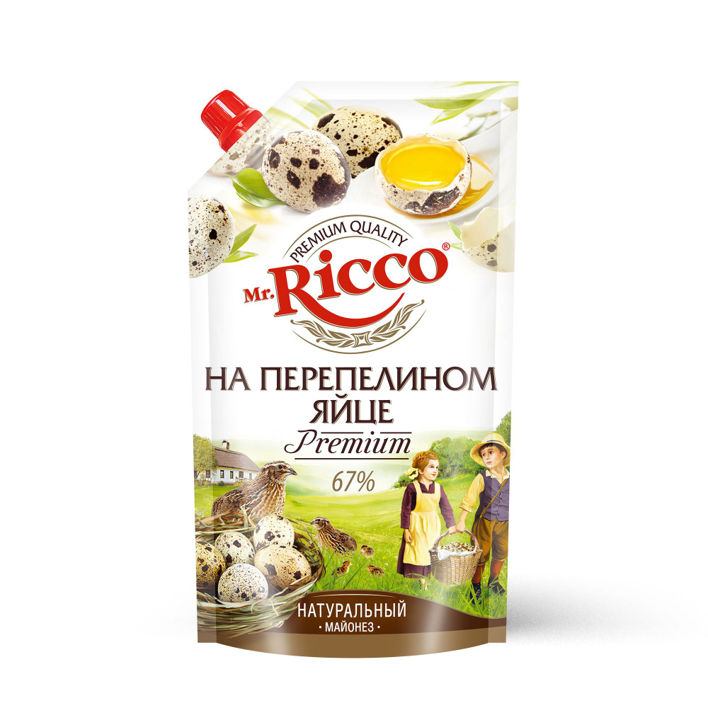 Майонез Mr.Ricco Перепелиное яйцо 400 мл м/у