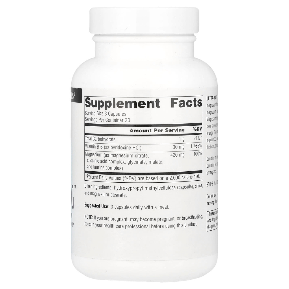 Source Naturals, Ultra-Mag ™, 90 веганских капсул