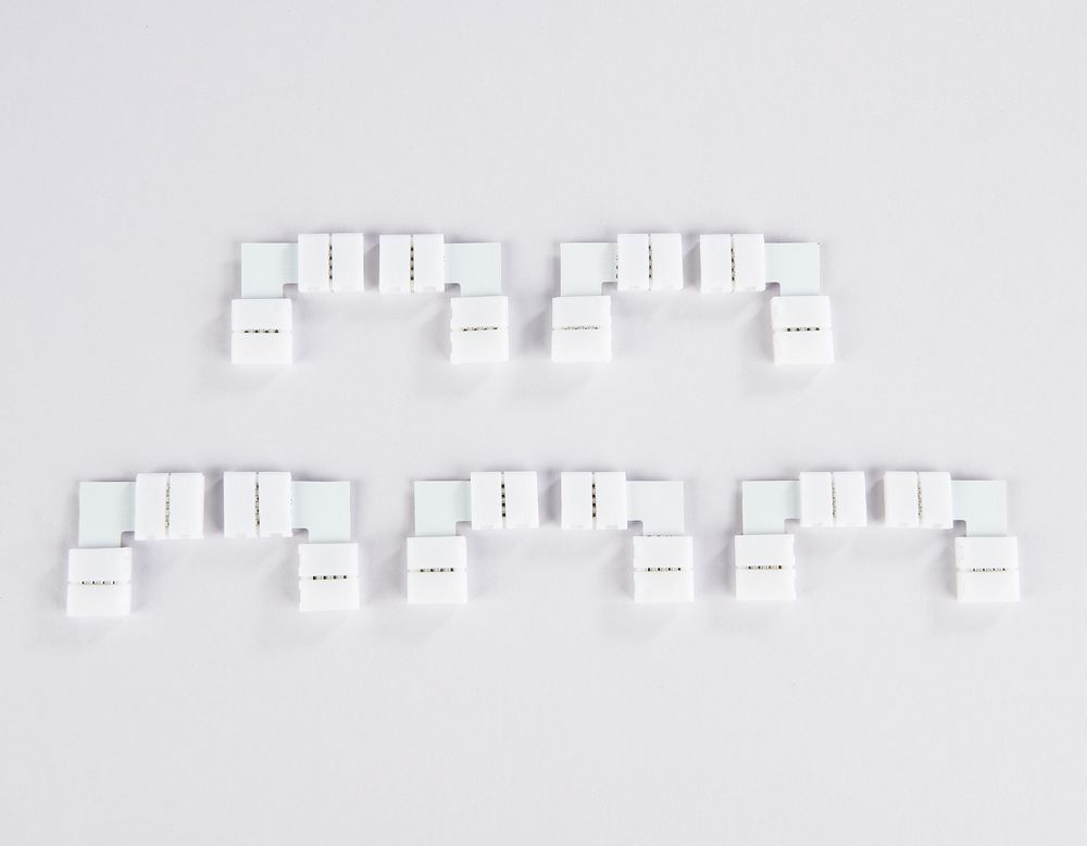 Ambrella Соединитель угловой L для светодиодной ленты 5050 12/24V (4 конт.) GS6701 (10шт) LED Strip GS6701