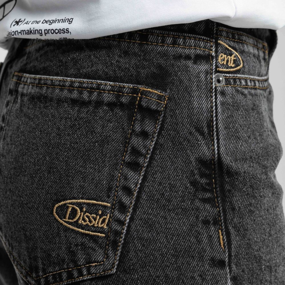 Купить Джинсы Dissident Oval Logo серые Джинсы Dissident Oval Logo серые