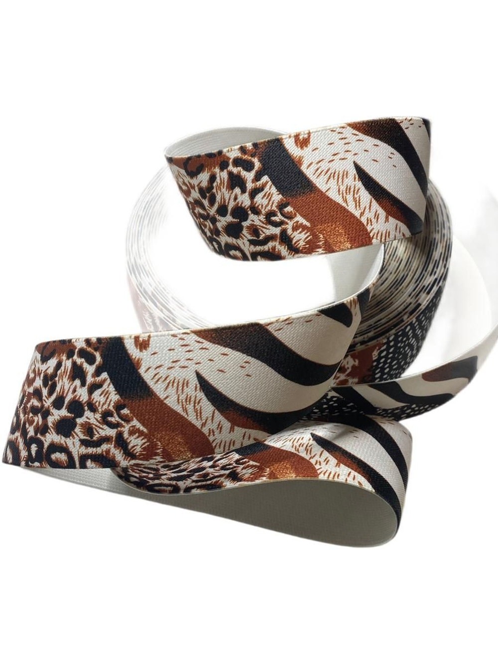 Резинка широкая 5 см цветная эластичная декоративная лента для поясов, одежды и рукоделия 1 м