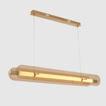 Подвесной светодиодный светильник Crystal Lux AMARILLO SP70W LED BRASS