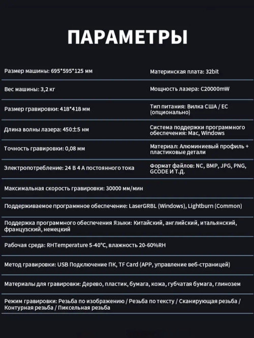 Twotrees TTS-20 PRO Лазерный гравировальный станок 130Вт с мощностью лазера 20Вт для резки Деревянная доска акриловая станок с ЧПУ с графическим, контурным и пиксельнным режимом гравировки