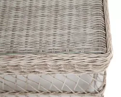 "Гранд Латте" стол журнальный из искусственного ротанга, цвет бежевый