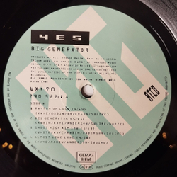 Винтажная виниловая пластинка LP Yes Big Generator (Holland 1987)