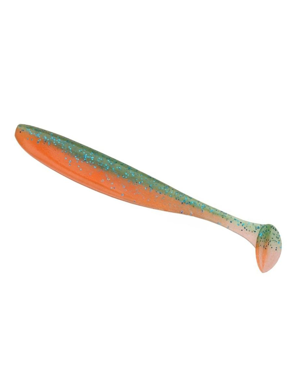 Приманка силиконовая Keitech Easy Shiner 4" PAL #01 Chartreuse Red Flake, 3 упаковки по 7 штук