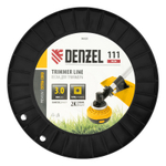 Леска для триммера двухкомпонентная квадрат, 3,0мм х 111м, на DIN катушке EXTRA CORD Denzel