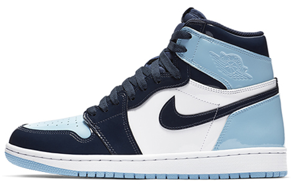 Кроссовки Jordan Air Jordan 1 Retro High Blue Chill 2019 (Женская размерная сетка)