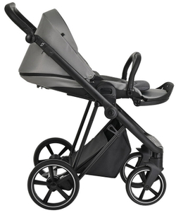 Детская коляска Roan Sol 3 в 1 с автокреслом Tutis Elo Black RSL/1011 Cloud Grey