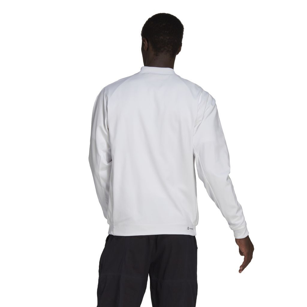 Мужская теннисная кофта Adidas Men's Tennis Jacket - white/black