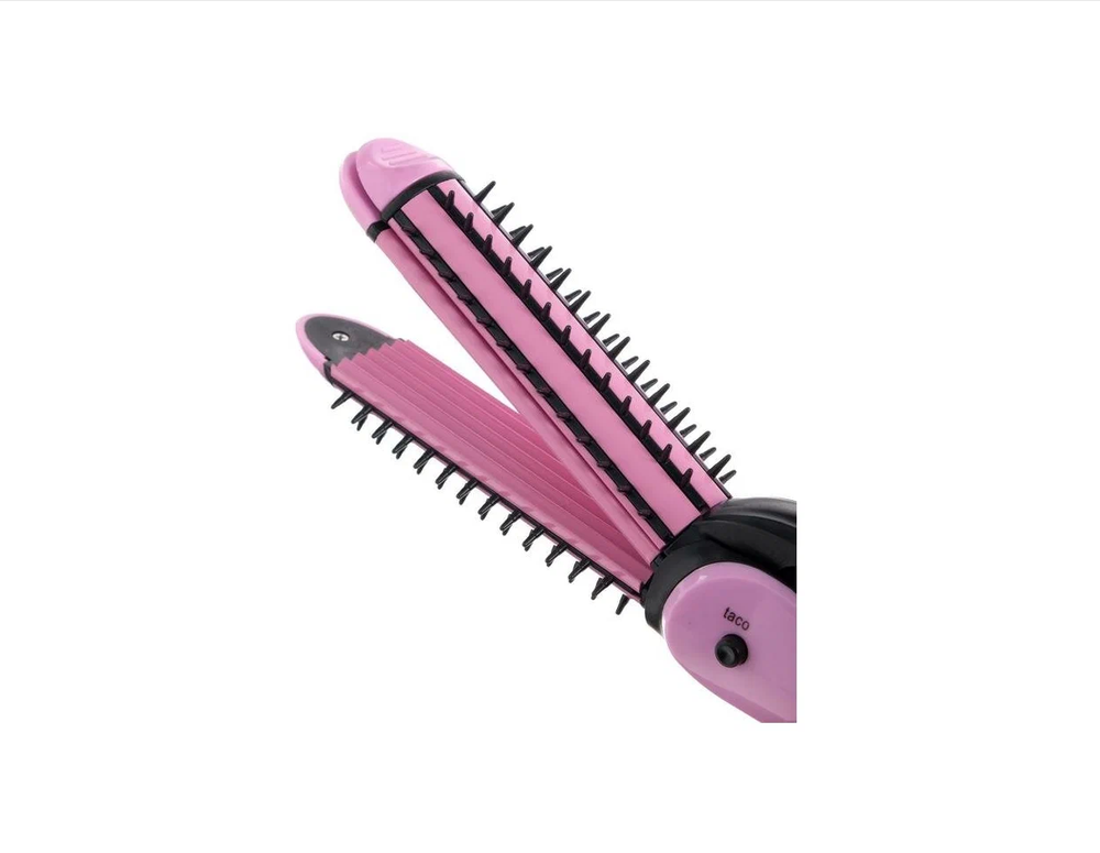 Стайлер для волос 3 в 1 Sakura SA-4523PB черный с розовым