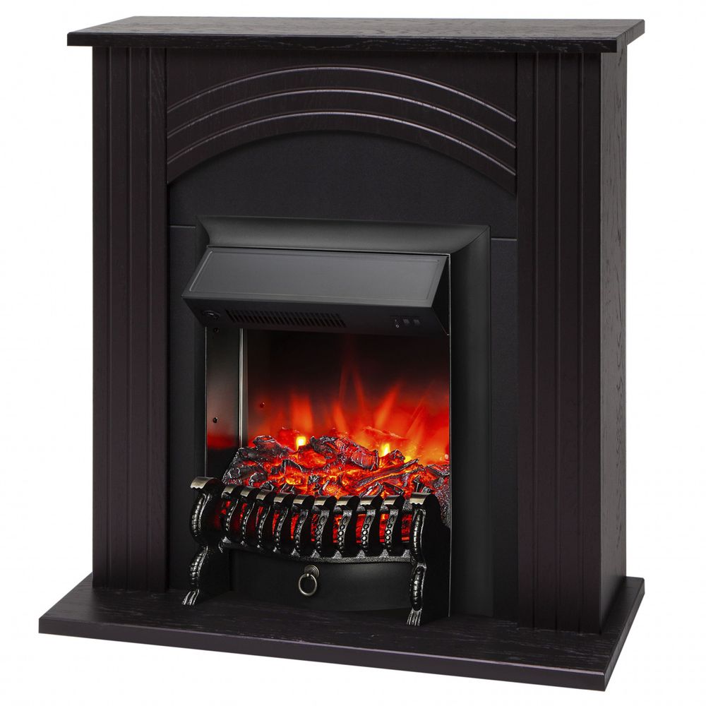 Электрокамин RealFlame Hanna DN орех с очагом Fobos Lux Black