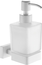 5007-F Дозатор для жидкого мыла нас., стеклянный (БЕЛЫЙ) ViEiR  (30/1шт)