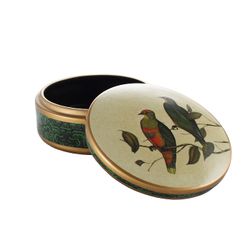 Шкатулка круглая "Соловьиная песня"