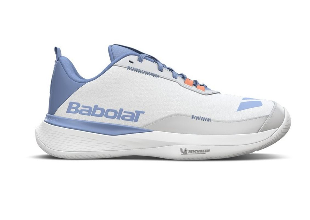 Женские теннисные кроссовки Babolat SFX Evo All Court - white/forever blue