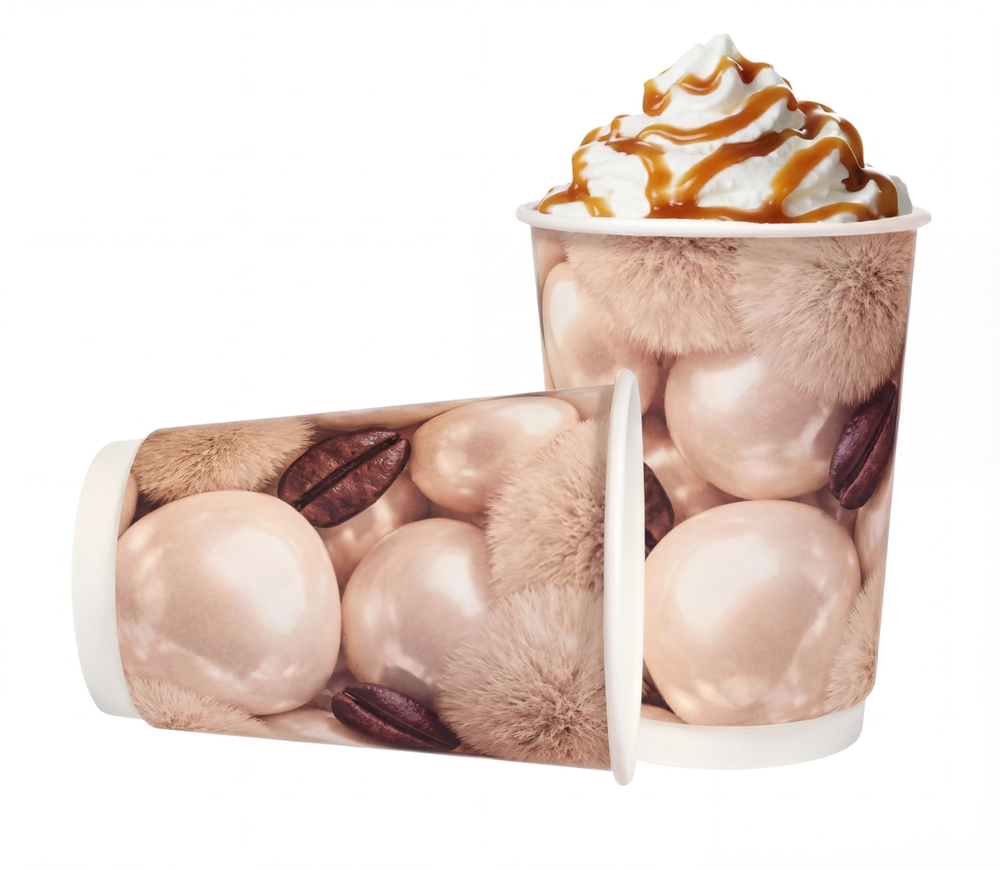 СТАКАН БУМАЖНЫЙ 350 МЛ. 2Х СЛ. ЖЕМЧУЖИНА 27\540 ШТ.