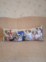 Декоративный гобеленовый чехол Собачки 34х87