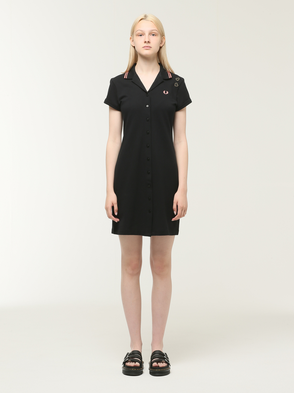 Платье-поло Кор. Рукав Button-thru Pique Shirt Dress