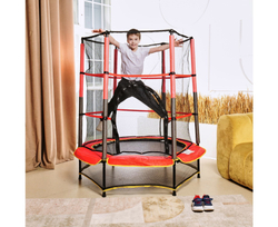 Батут детский DFC TRAMPOLINE-RED 55" с сеткой