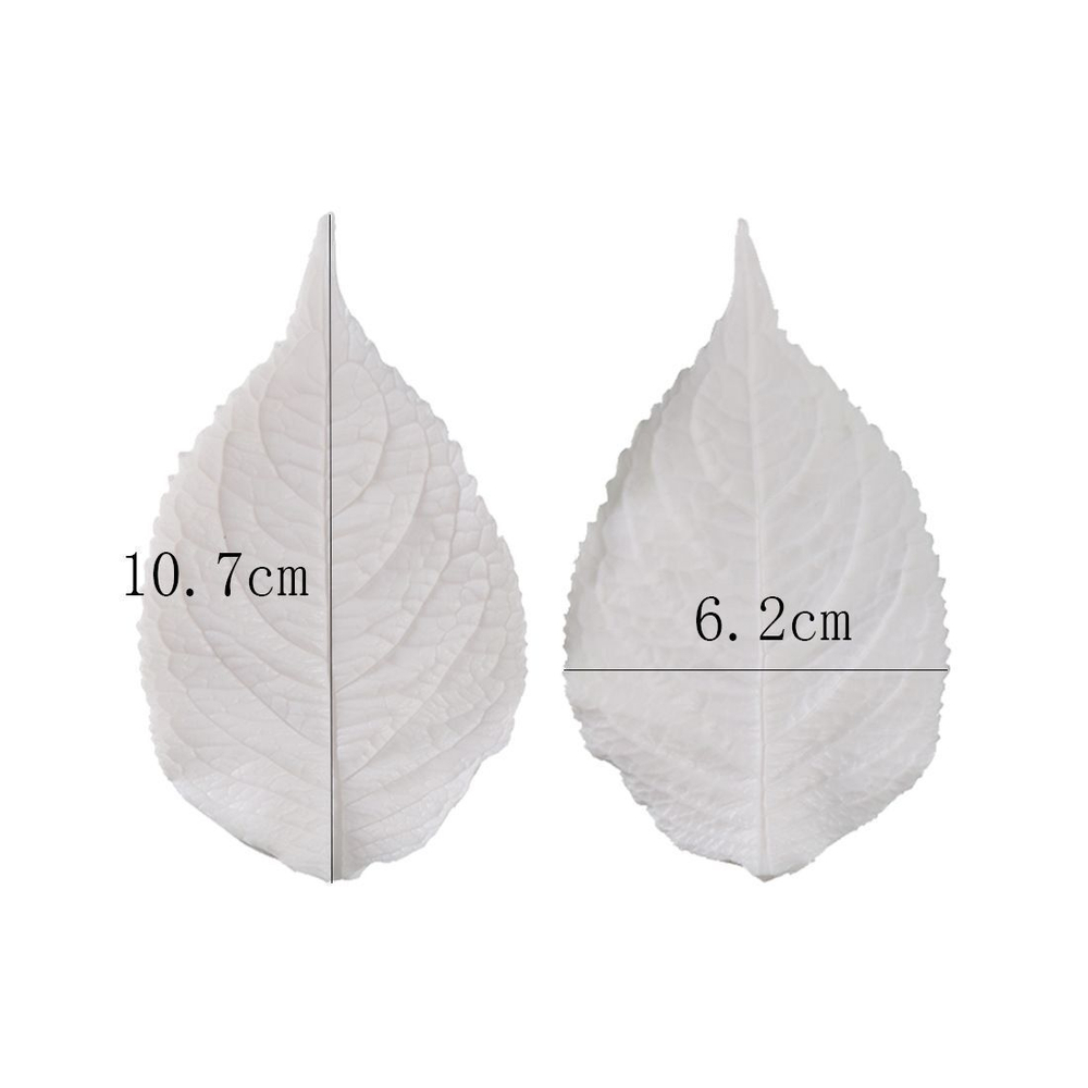 Молд силиконовый лист Гортензии 6,2*10,7см /универсальная фактурная форма для Розы и Гортензии из полимерной глины, холодного фарфора, самозатвердевающих масс, воска и фоамирана