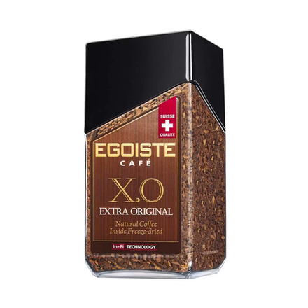 Кофе молотый в растворимом Egoiste X.O., 100 г, стеклянная банка