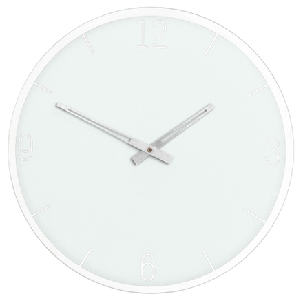 Innova Часы W09656, муранское стекло, диаметр 35 см, цвет белый