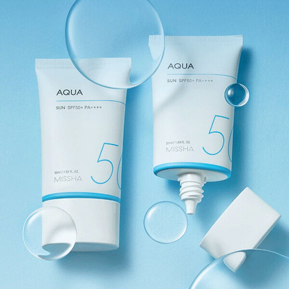Увлажняющий солнцезащитный крем Missha All Around Safe Block Aqua Sun SPF50+ PA++++, 50мл